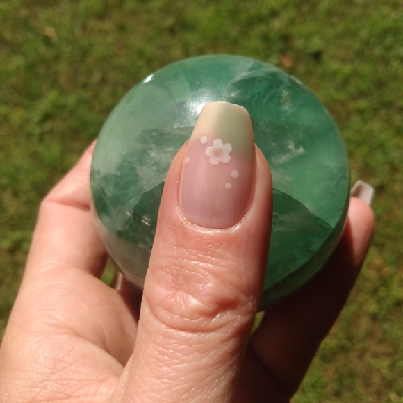 Elegant Lemon Lime Floral 24pc Fake Nails Set NIB - Picture 4 of 9